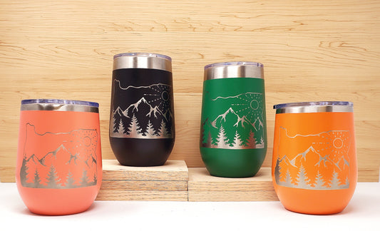 Mountains Wine Tumbler (12oz, 16oz)